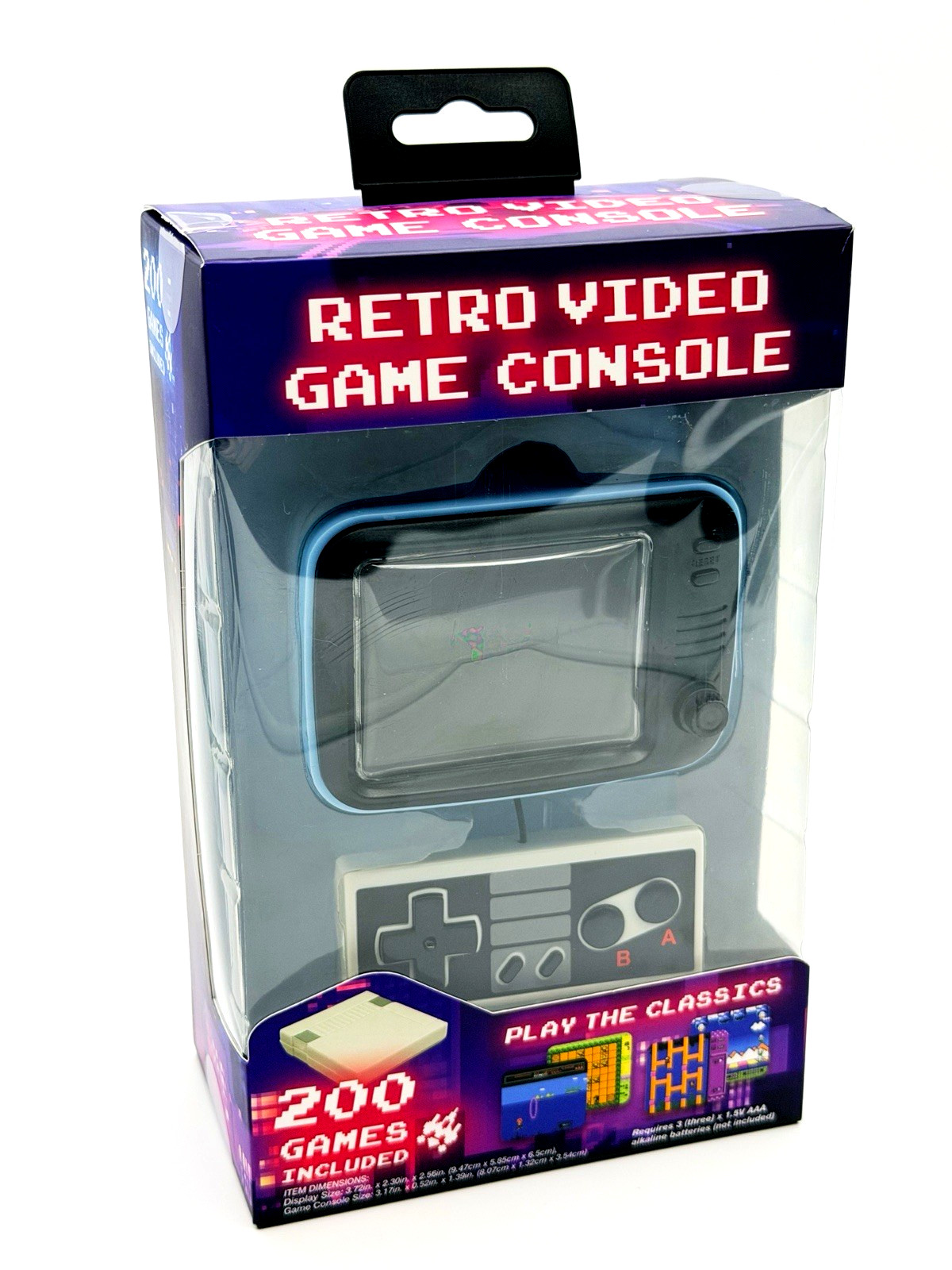 Vivitar Retro Mini Console 200 Games – Tested – Batteries + Tiny Tool Included