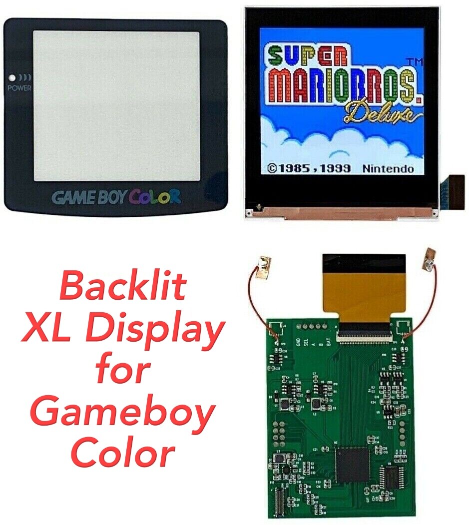 GameBoy Color Q5 XL OSD IPS Backlight Kit For Game Boy GBC