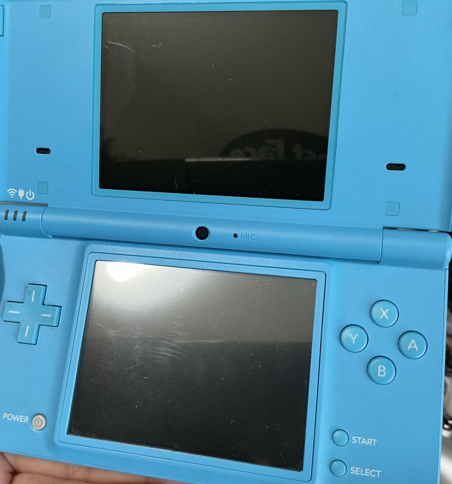 Nintendo DSi Light Blue Handheld Console Game System Tested Working