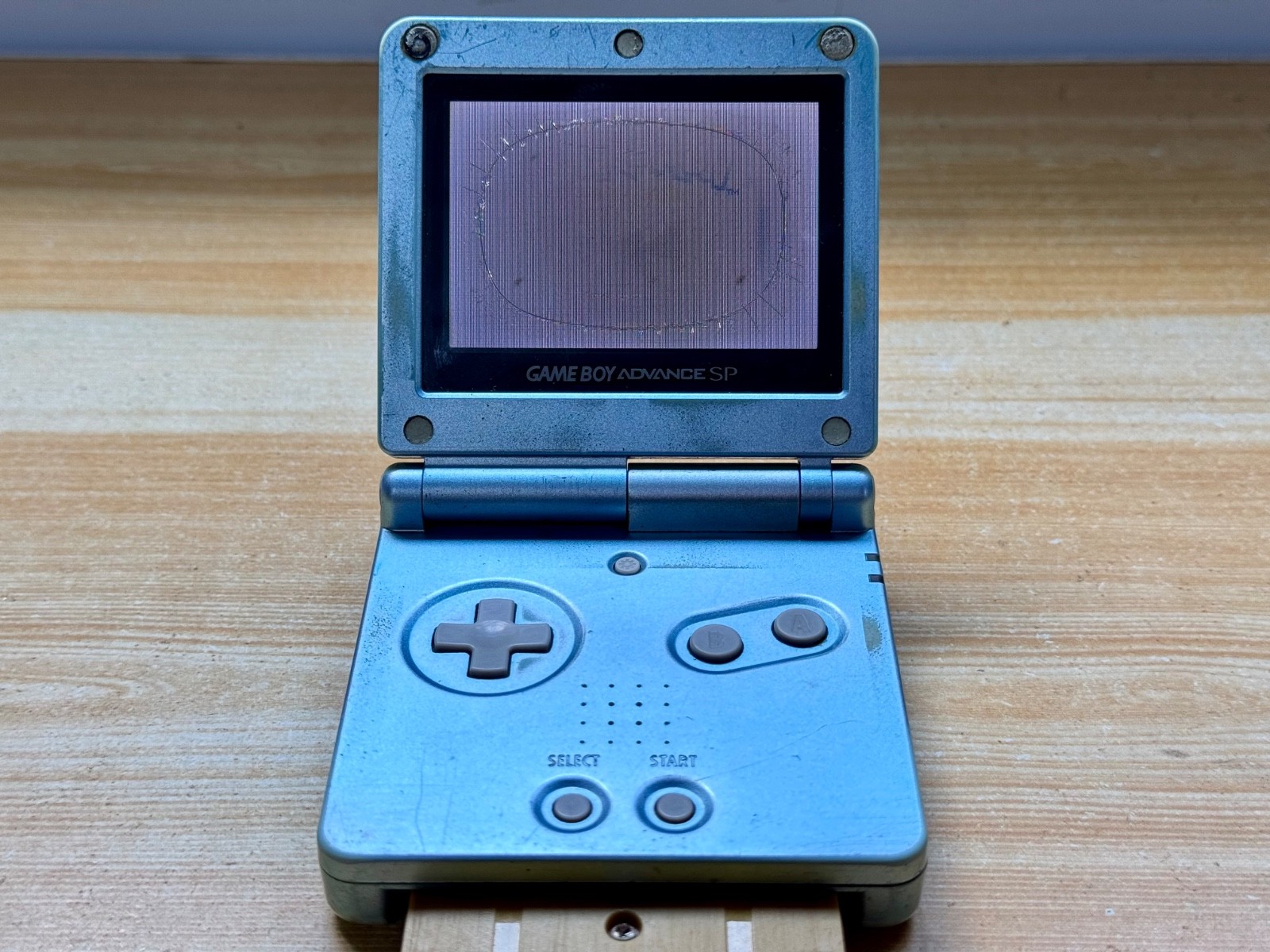 Nintendo Gameboy Advance SP AGS101 Pearl Ocean Ice Blue Handheld System Console