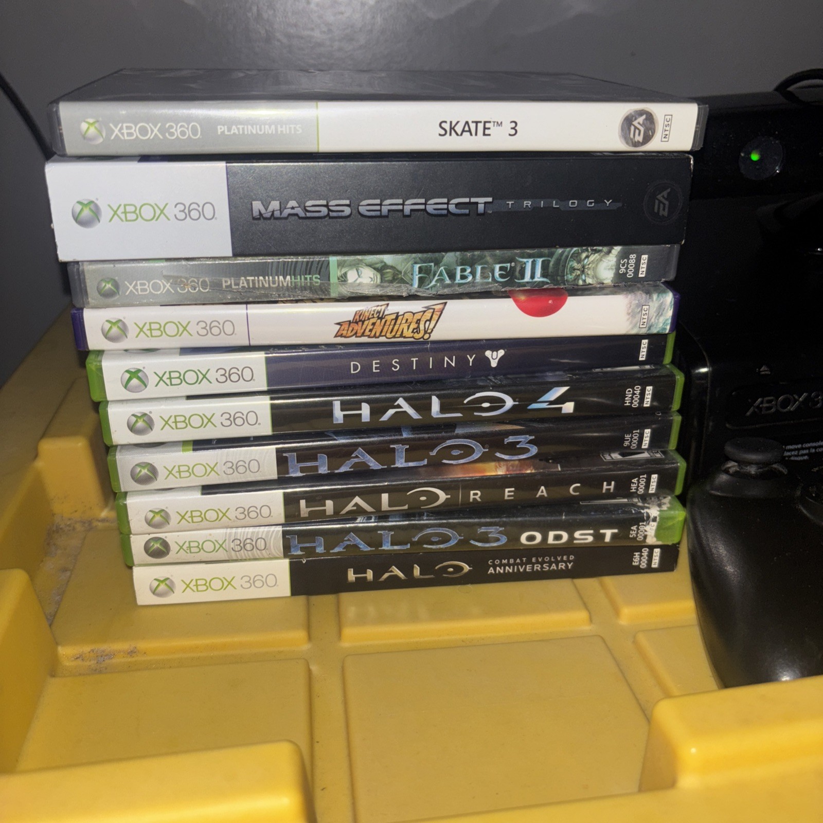 Xbox 360 Slim Bundle 320GBs Console Bundle 10 Games 2 Controller Tested, Kinect