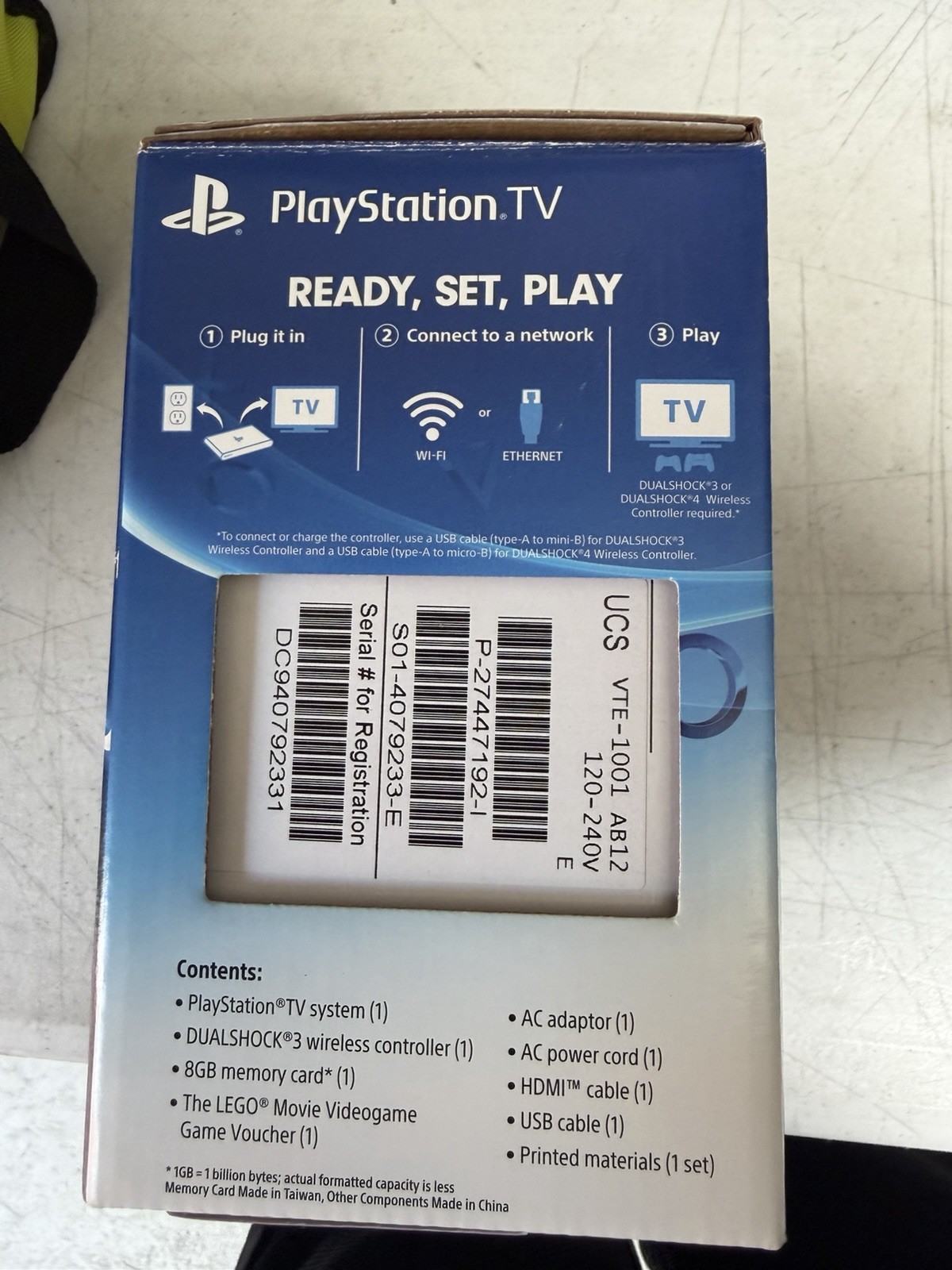 Sony PlayStation TV VTE-1001 Bundle, NO LEGO Movie Game Code, 8GB, Black