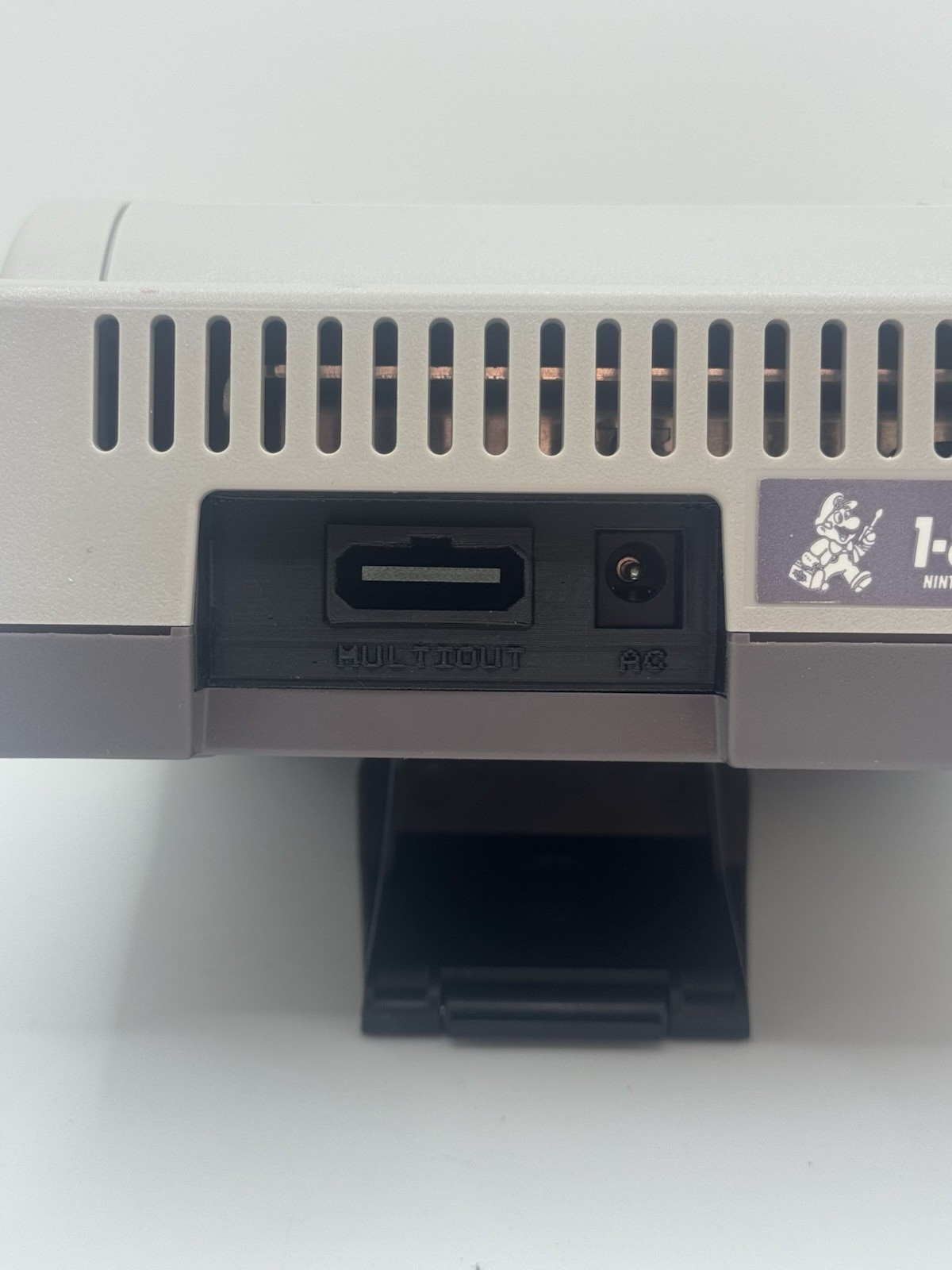 Nintendo NES-Top Loader- AV Mod MultiOut SNES & Power LED Dogbone + Light Gun