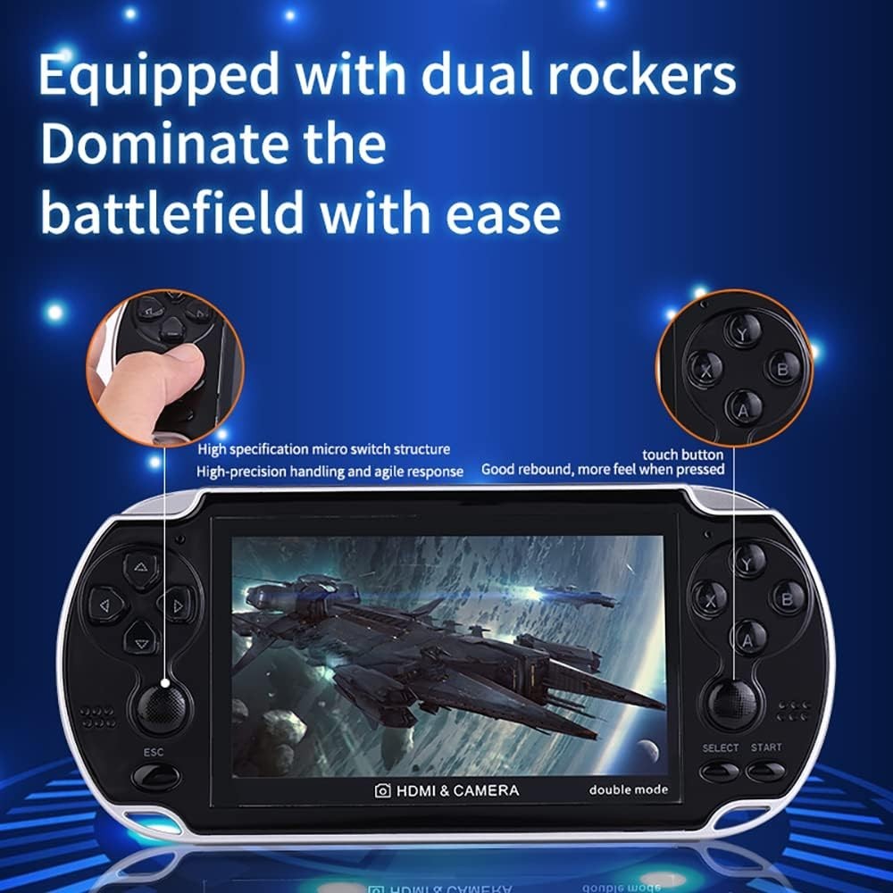 X7 Plus Handheld Game Console , Preload 10000 Games Portable Video Games Supp…