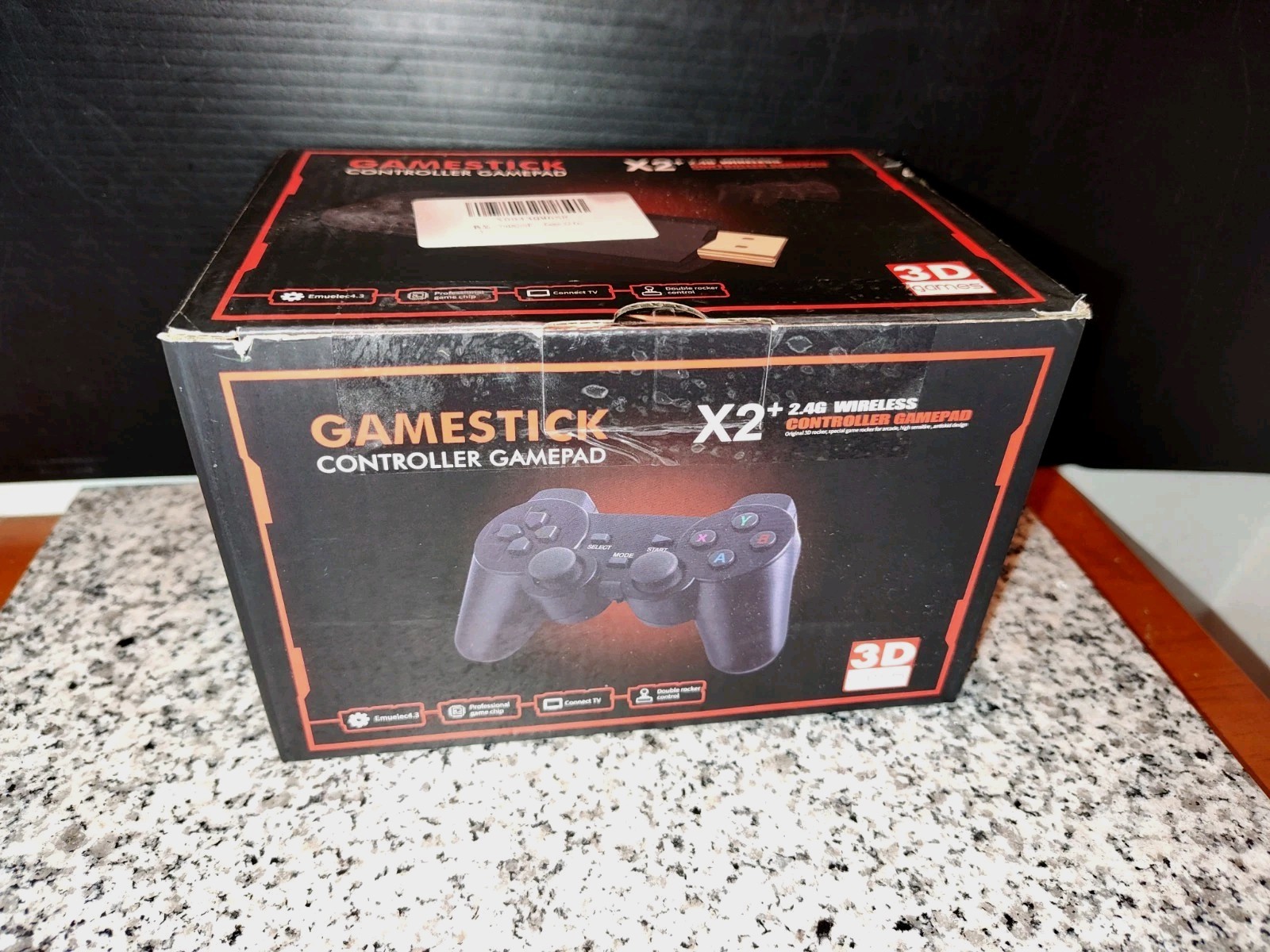Wireless Controllers x 2. Gamepad 3D Retro TV Gaming Console. Game Stick