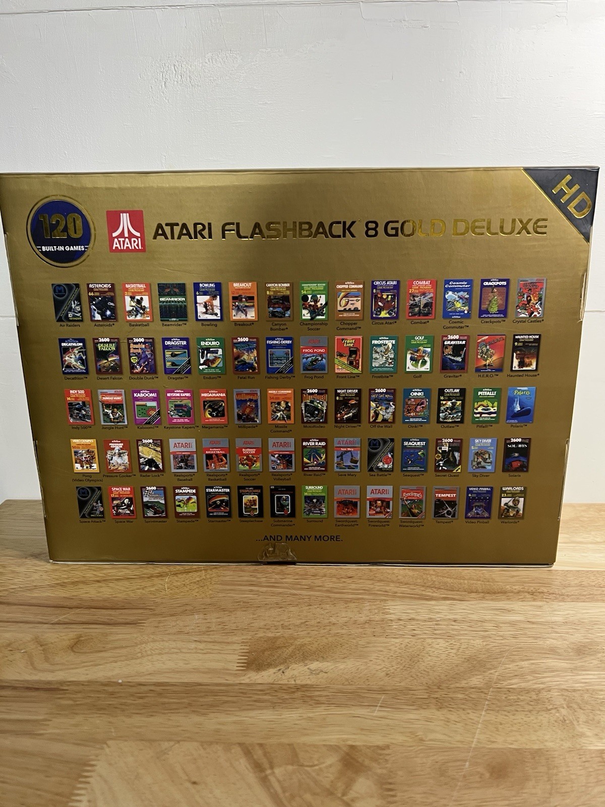 Atari Flashback 8 Gold Deluxe HD Console 40th Anniversary Edition NO POWER CORD