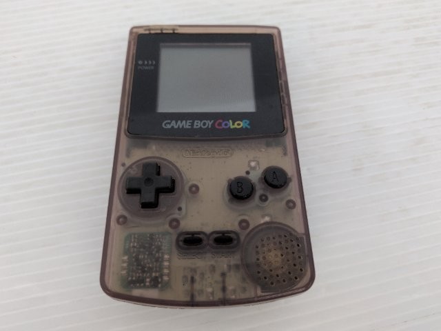 AS IS-Game Boy Color Console (CGB-001 / Clear Purple) 9000025622196