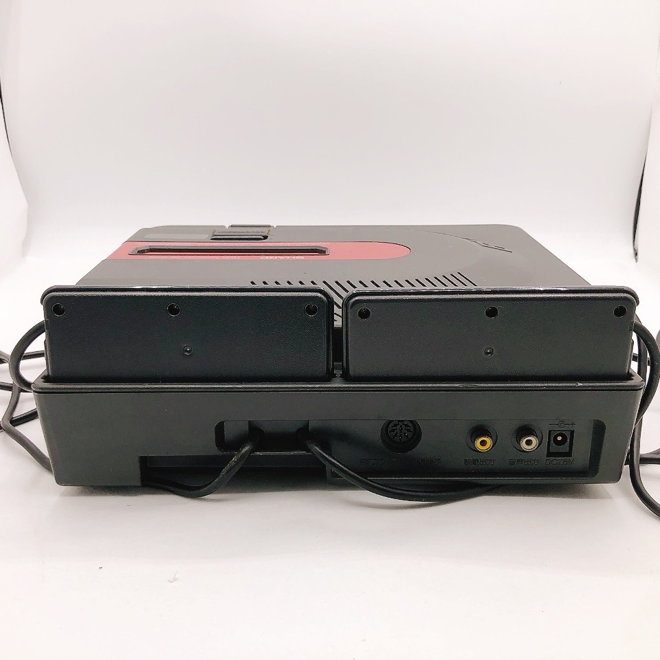 Sharp Twin Famicom Console System Black New Belt AN-500B Box Japanese Tested