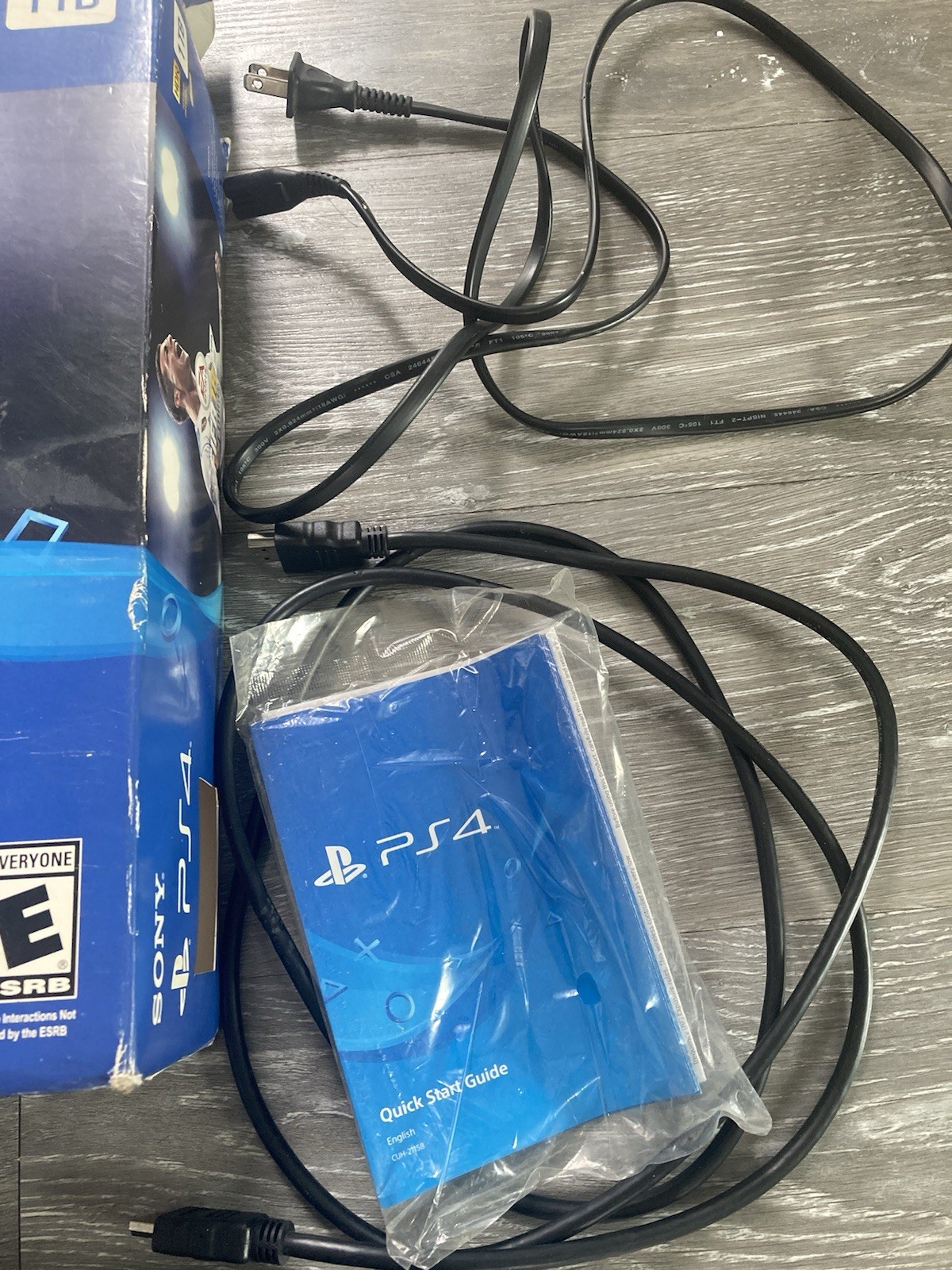 Sony Playstation 4 PS4 FIFA Bundle Console Box Jet Black CUH-2115B TESTED WORKS