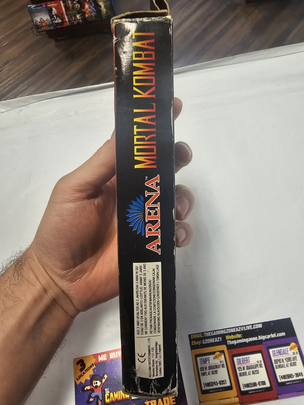 Mortal Kombat – Sega Game Gear – Complete In Box CIB. Sega Portugal Sticker!!