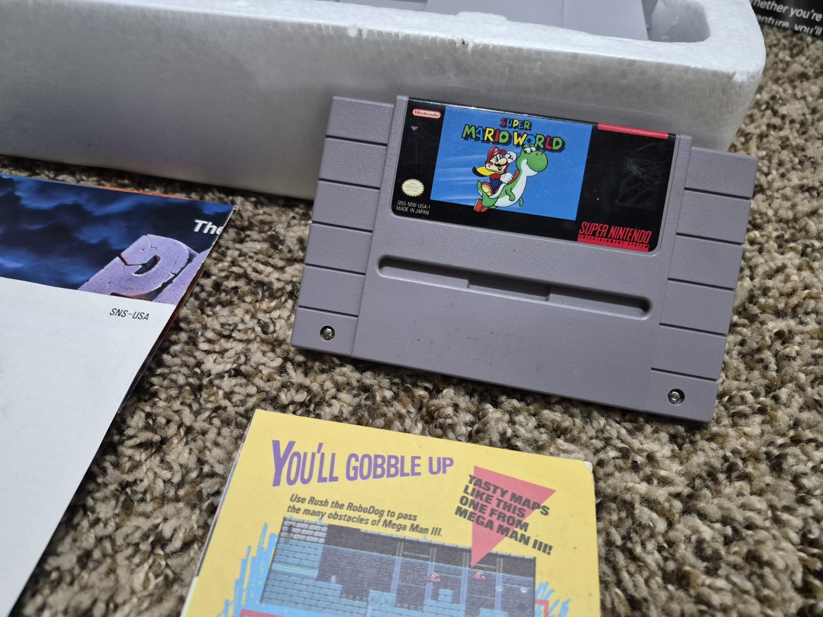 Super Nintendo SNES Console MARIO WORLD SET CIB Complete Box NICE SHAPE!