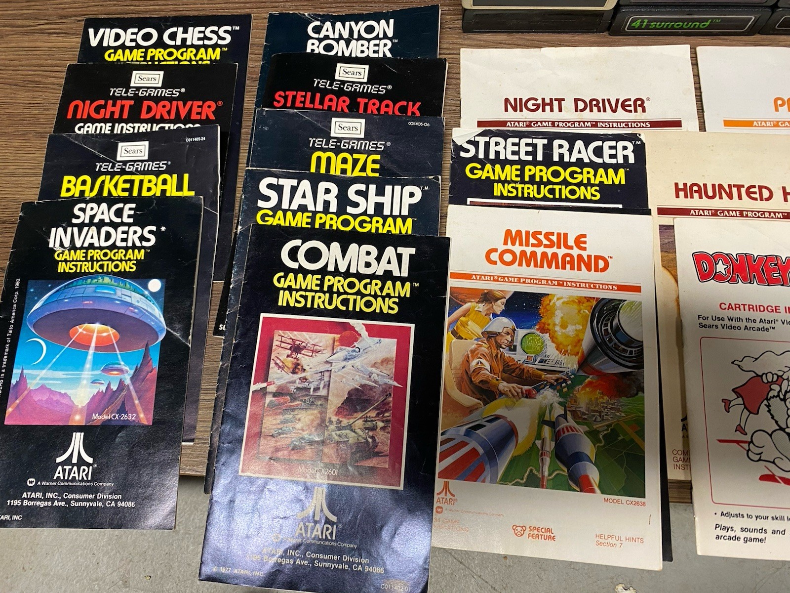 Atari CX2600 Light Sixer W/ 21 Different Games + 7 Controllers Tested Collection