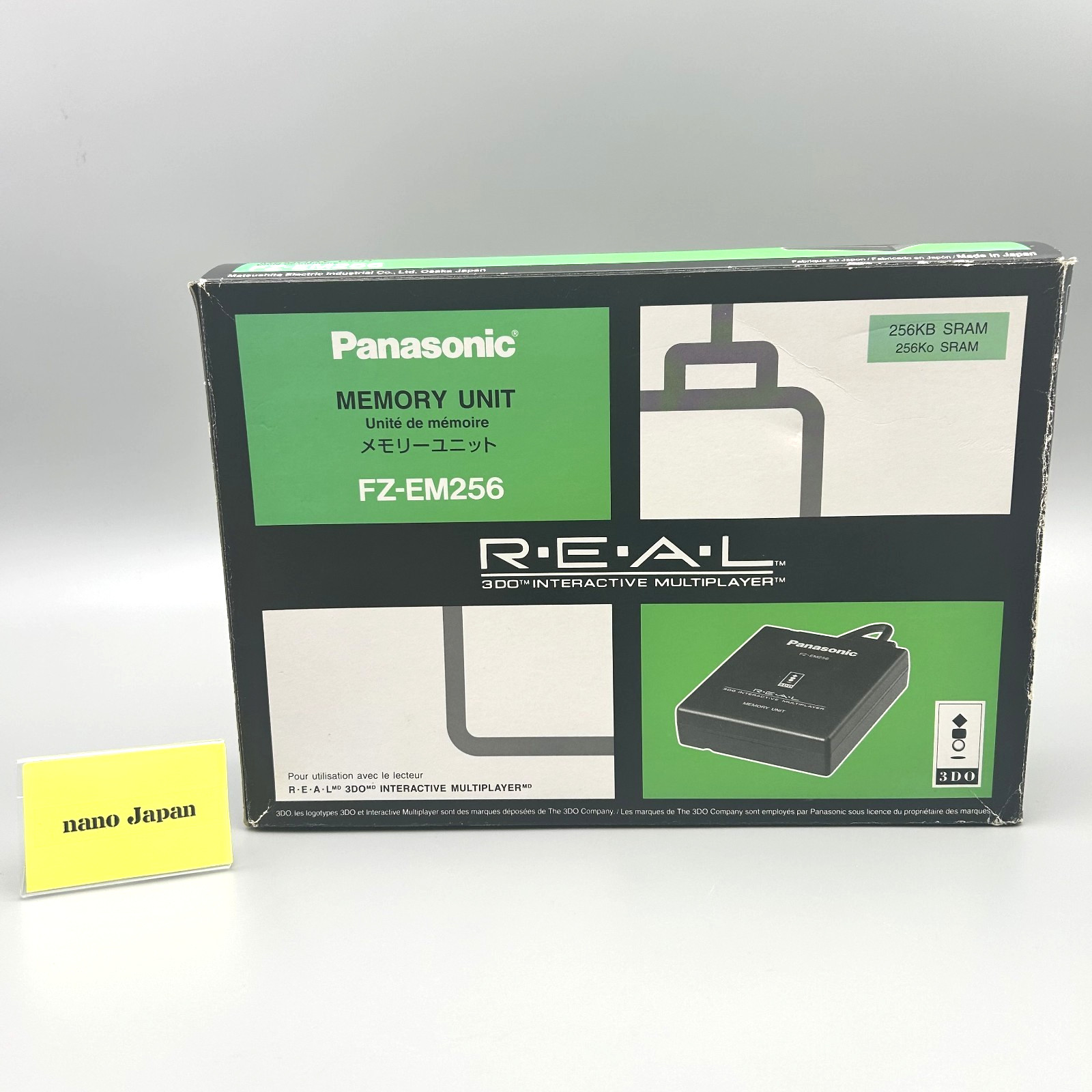 Panasonic 3DO FZ-EM256 REAL Memory Unit 256KB SRAM External Storage Boxed Japan