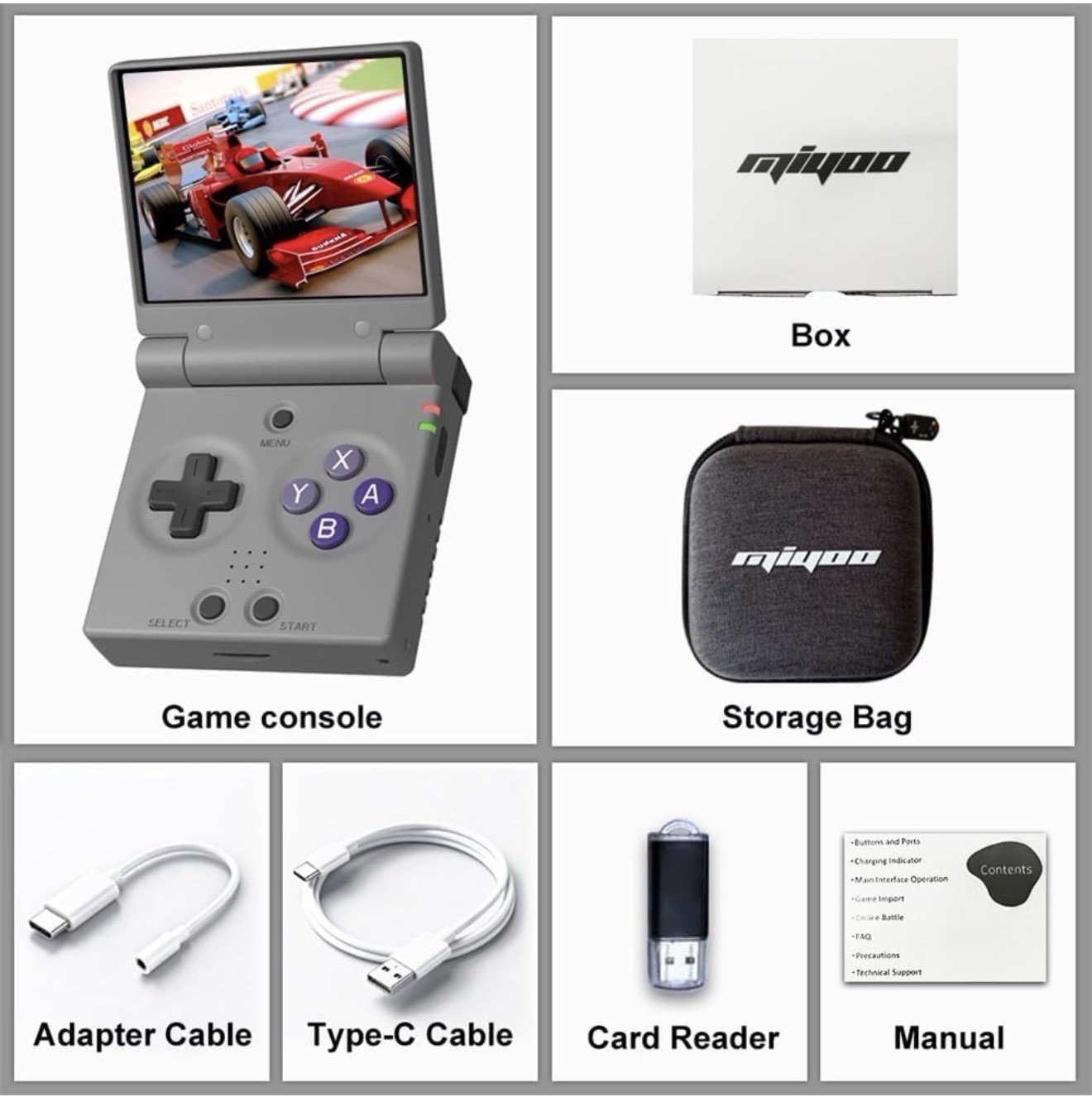 Miyoo Mini Flip Console | Fully Loaded 128GB Onion OS Power On & Play!