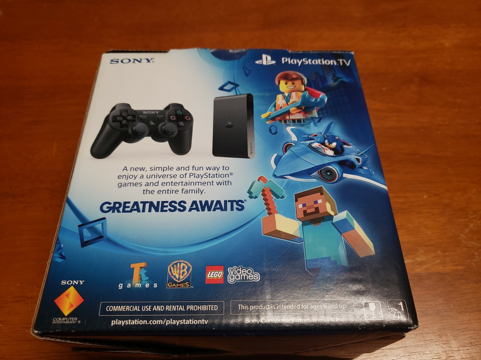 PS TV Console Bundle VTE-1001 + DualShock 3 & 8GB Memory Card Lot (Open Box)
