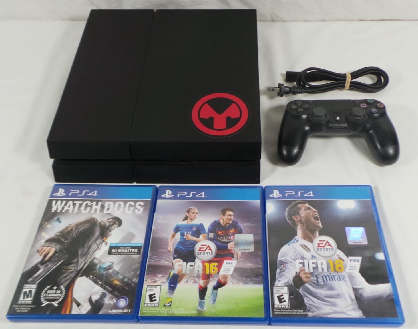 SONY PLAYSTATION 4 PS4 CUH1215A 500GB CONSOLE BUNDLE CONTROLLER & 3 GAMES