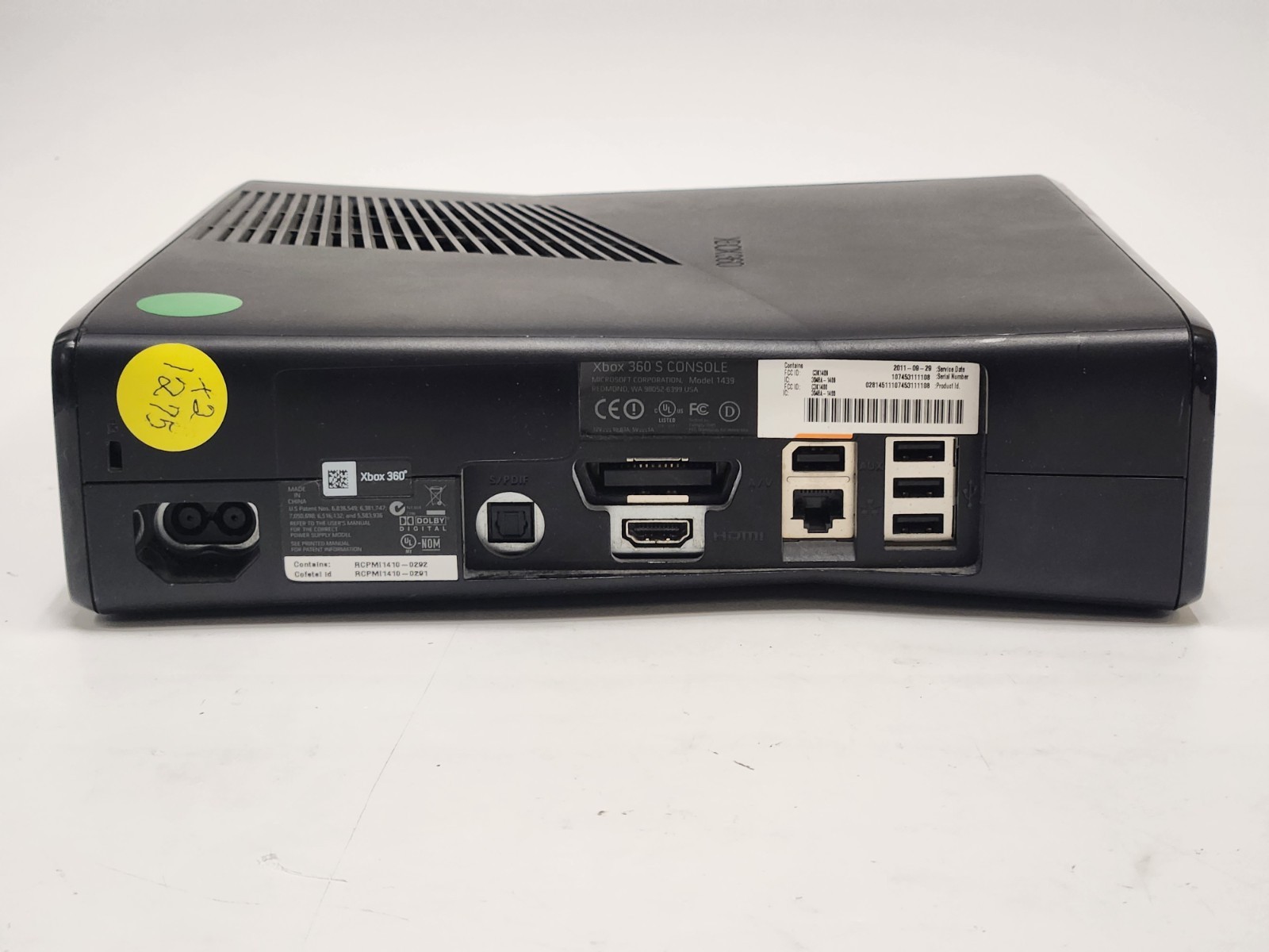 Microsoft Xbox 360 S 1439 4GB Console w/ Power Brick – Tested and Working