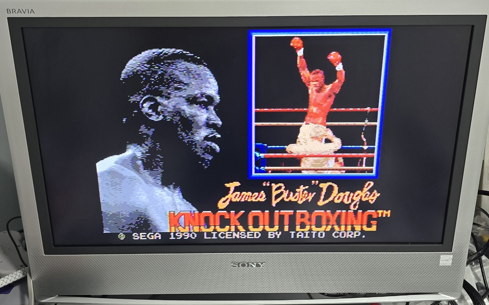 Original Sega Genesis Console Model 1601 w/ 1 Controller & Buster Douglas TESTED
