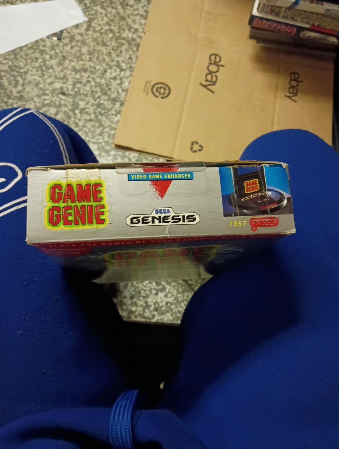 Vintage Sega Genesis Game Geni Code Book and Cartridge