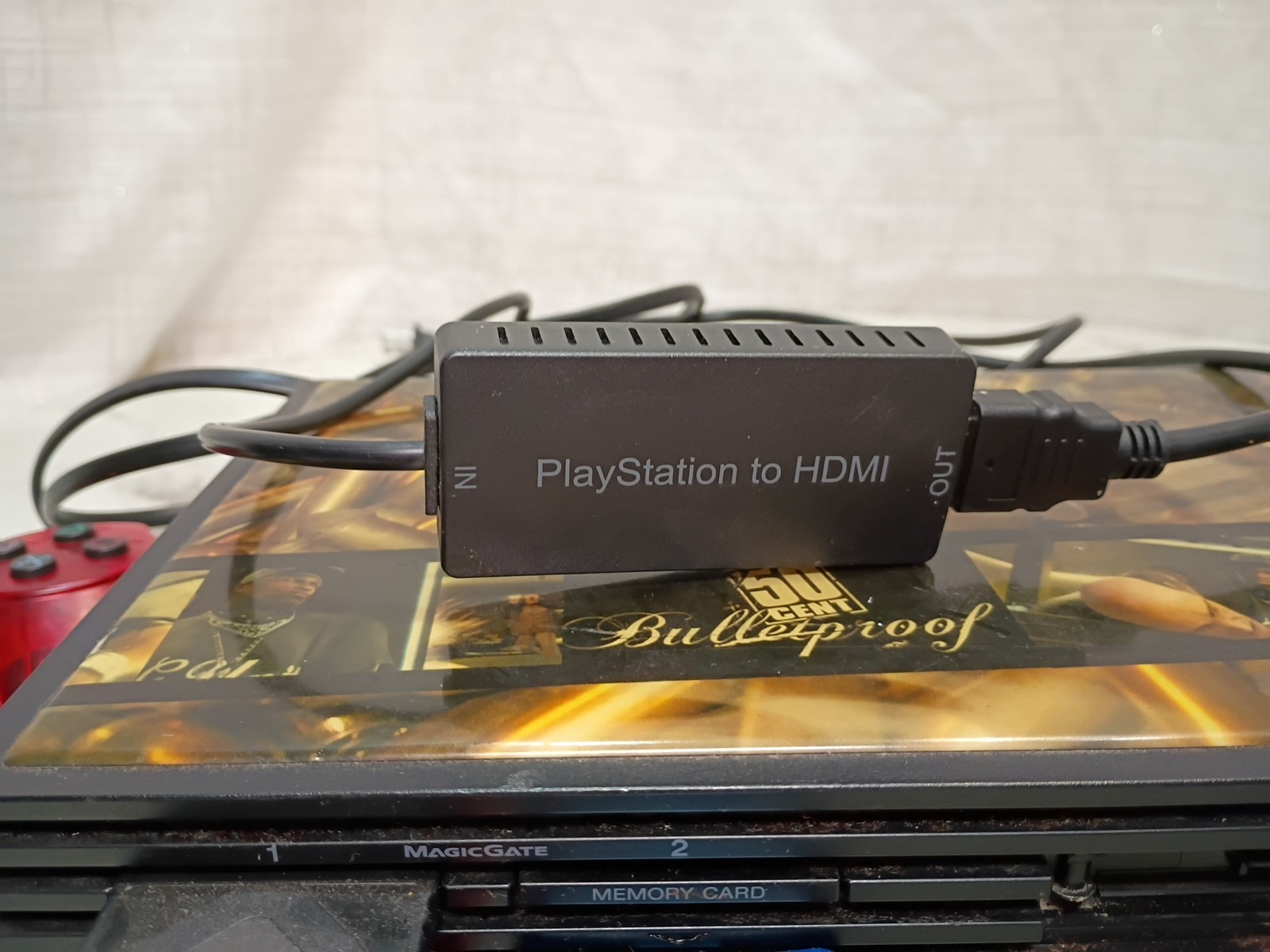 Sony PlayStation 2 Black Console With 2 Controllers Power On But No Tv Screen