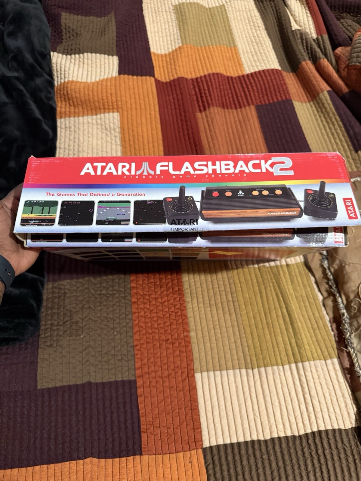 Atari Flashback 2 Home Console, 40 Built-In Games, 2 Joysticks, RCA
