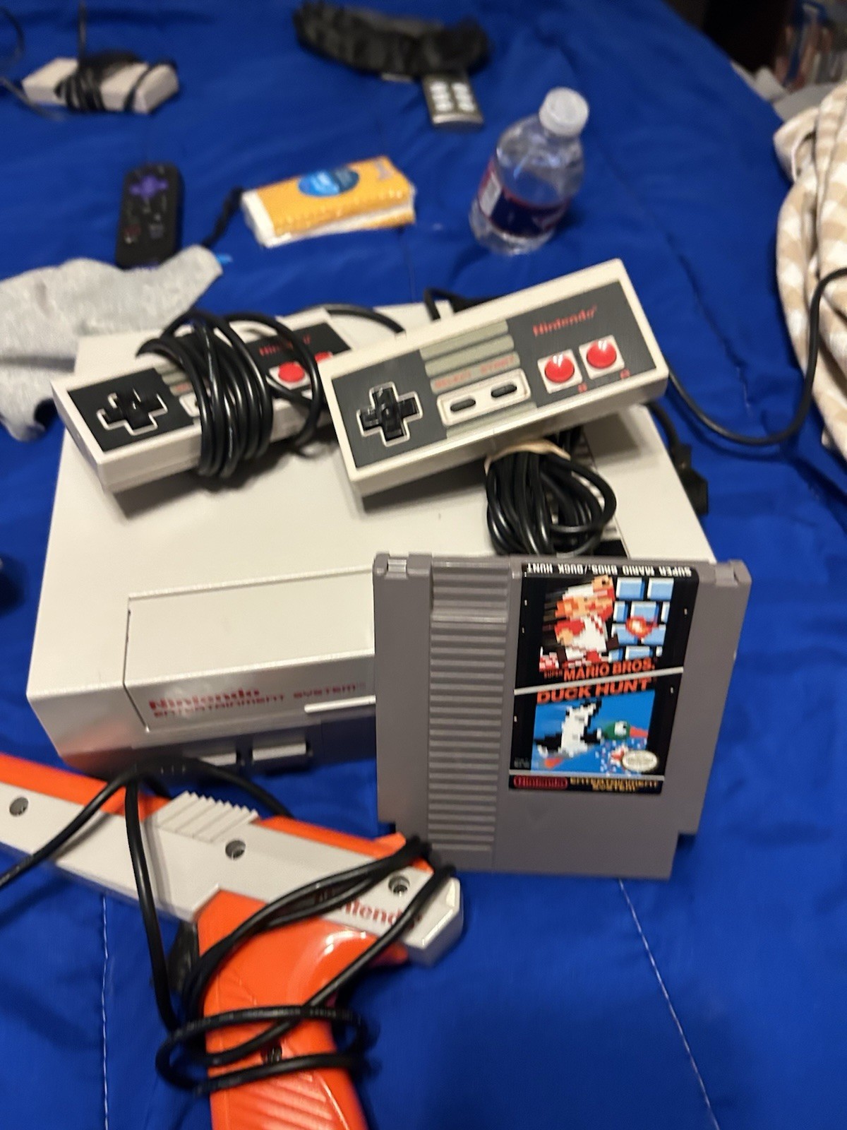 NES COMPLETE IN BOX ACTION SET BLUEBOX.