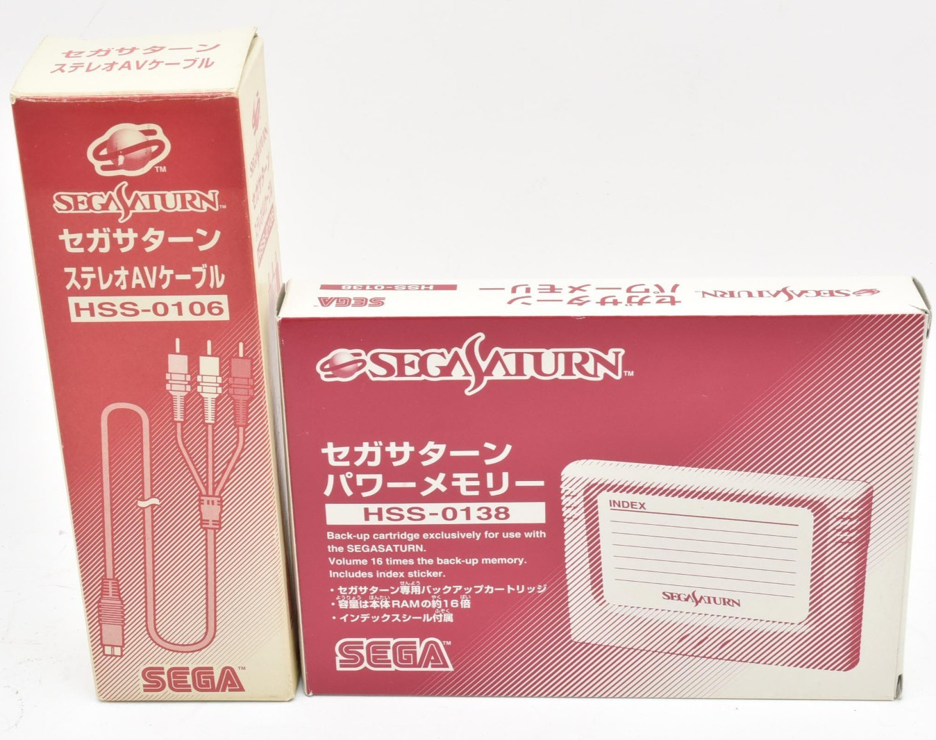 Sega Saturn Console Controller Set White HST-3220 w/Multi Controller SS Japan JP