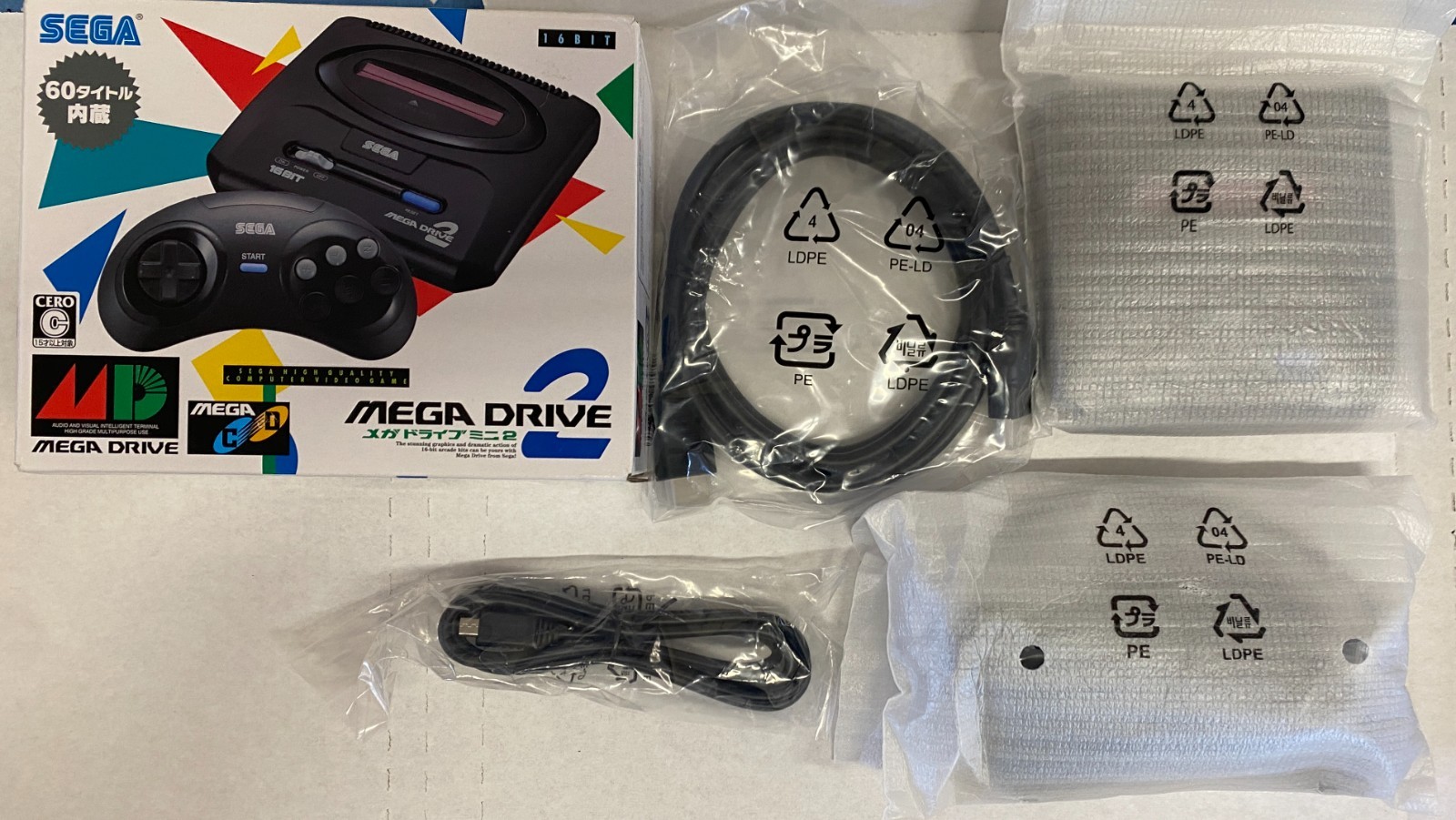 Mega Drive Mini 2 Game console – Black, Never Used, Open Box