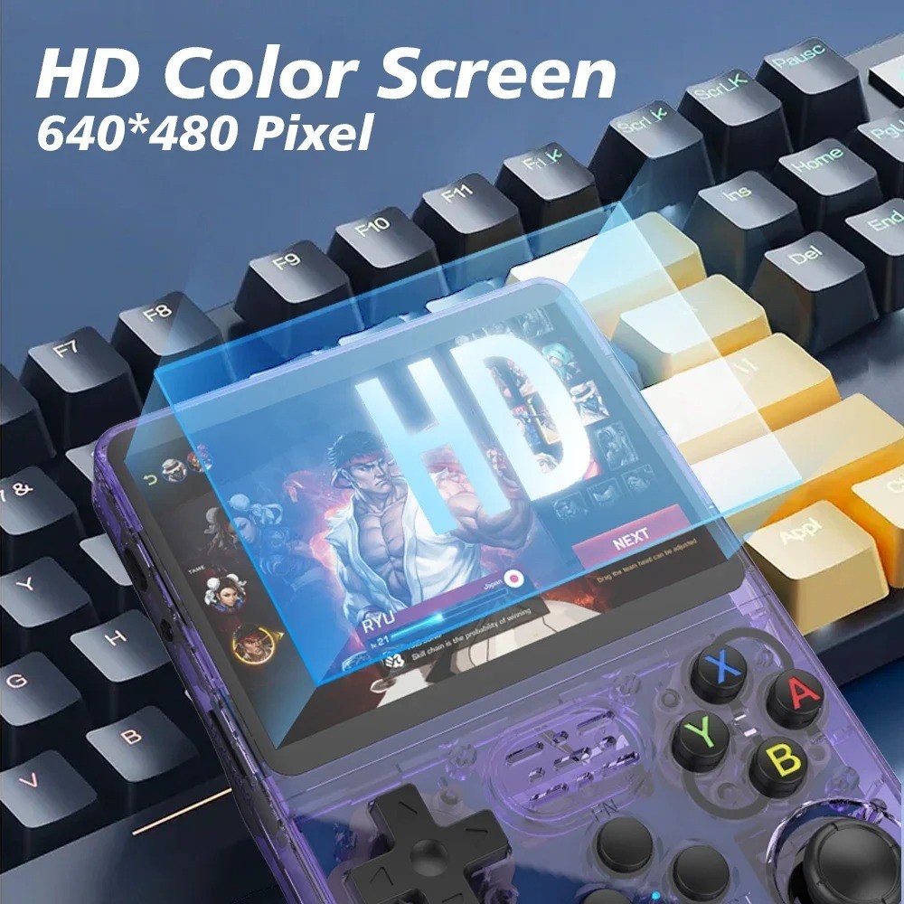 R36S Retro Handheld Video Game Console 64/128GB 20000 Games 3.5 Inch IPS Screen
