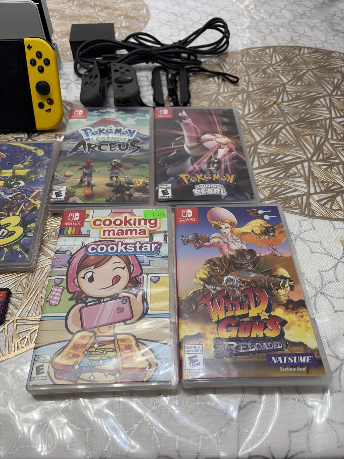 Nintendo Switch OLED Console Bundle + 13 Games , SD card , Fortnite Joycons !