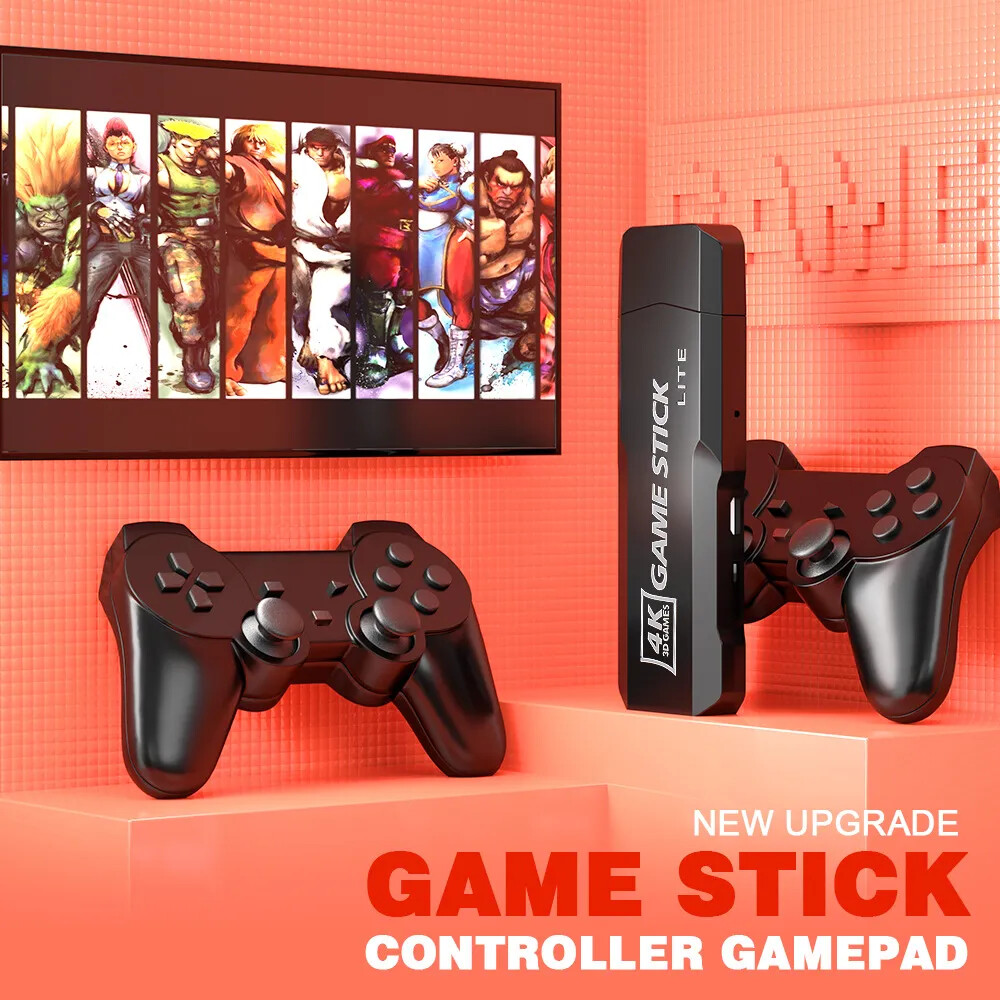 Retro gaming + dual wireless controllers thousands of pre-installed classic game