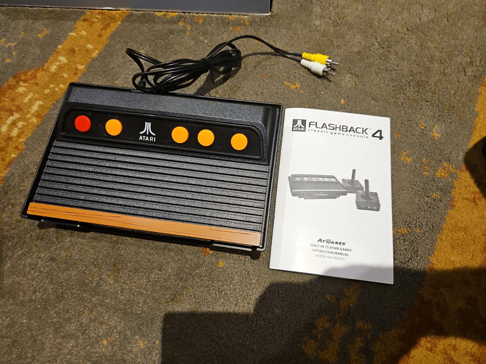 Atari Flashback 4 Classic Game CONSOLE ONLY & Manual 75 Games No Controllers.