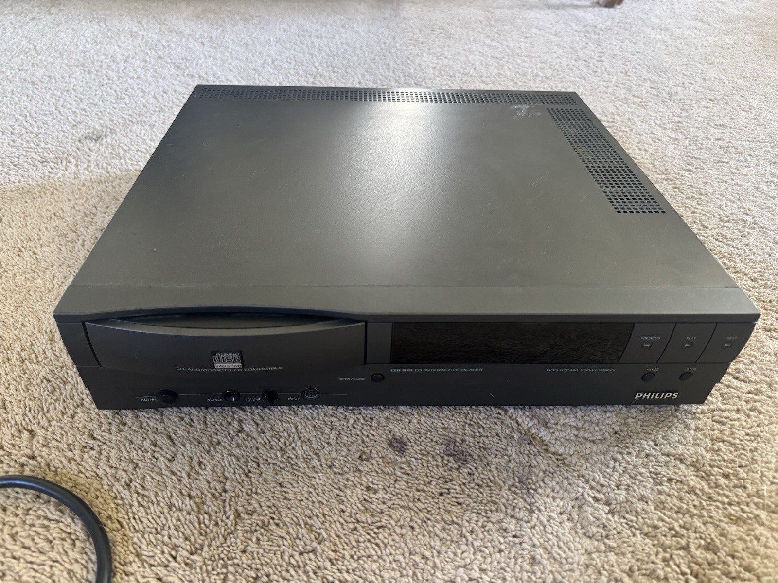 Philips CDI 910 CD Interactive Player Console Sticking Disc Drive No Remote