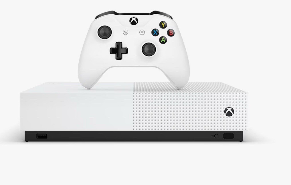 Microsoft Xbox One S All-Digital Edition 1TB Video Game Console – White