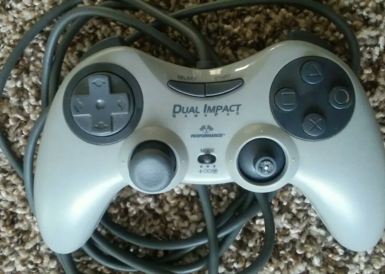 Sony PlayStation 1 Launch Edition Gray Console with dual shock controller