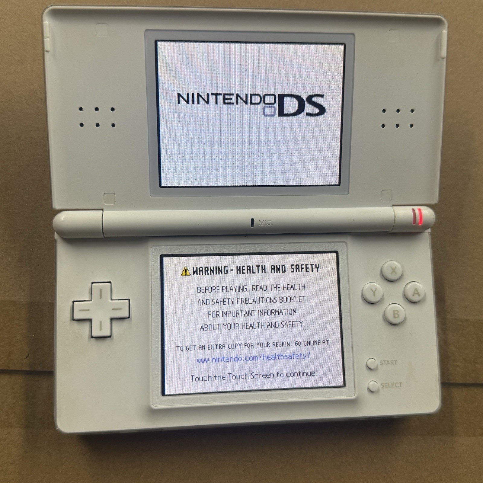Nintendo DS Lite Pink Ribbon Polar White Console Susan Komen Breast Cancer Rare