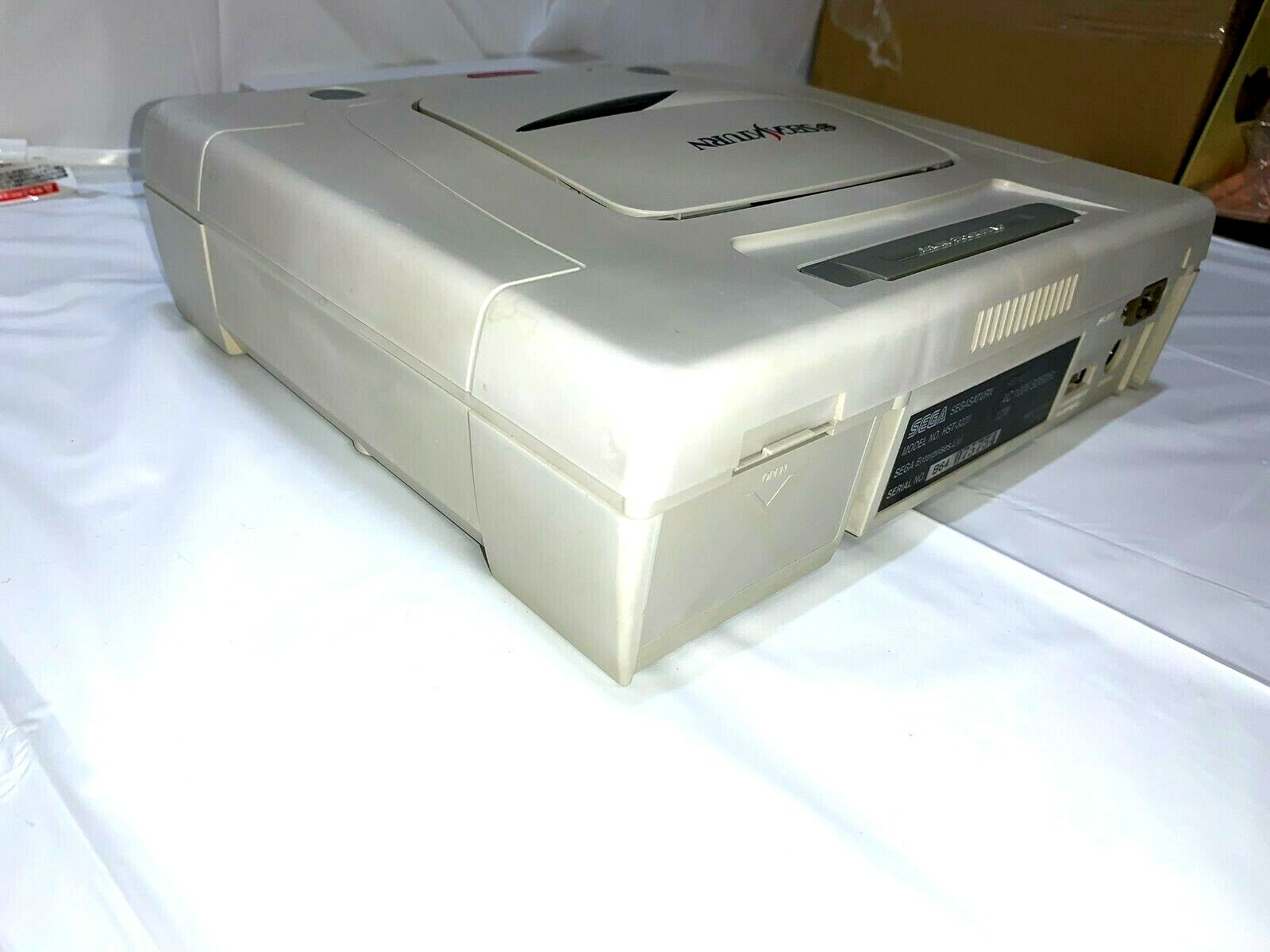 Sega Saturn WHITE Console Tested System HST-3220 JAPAN “NTSC-J” clean up inside