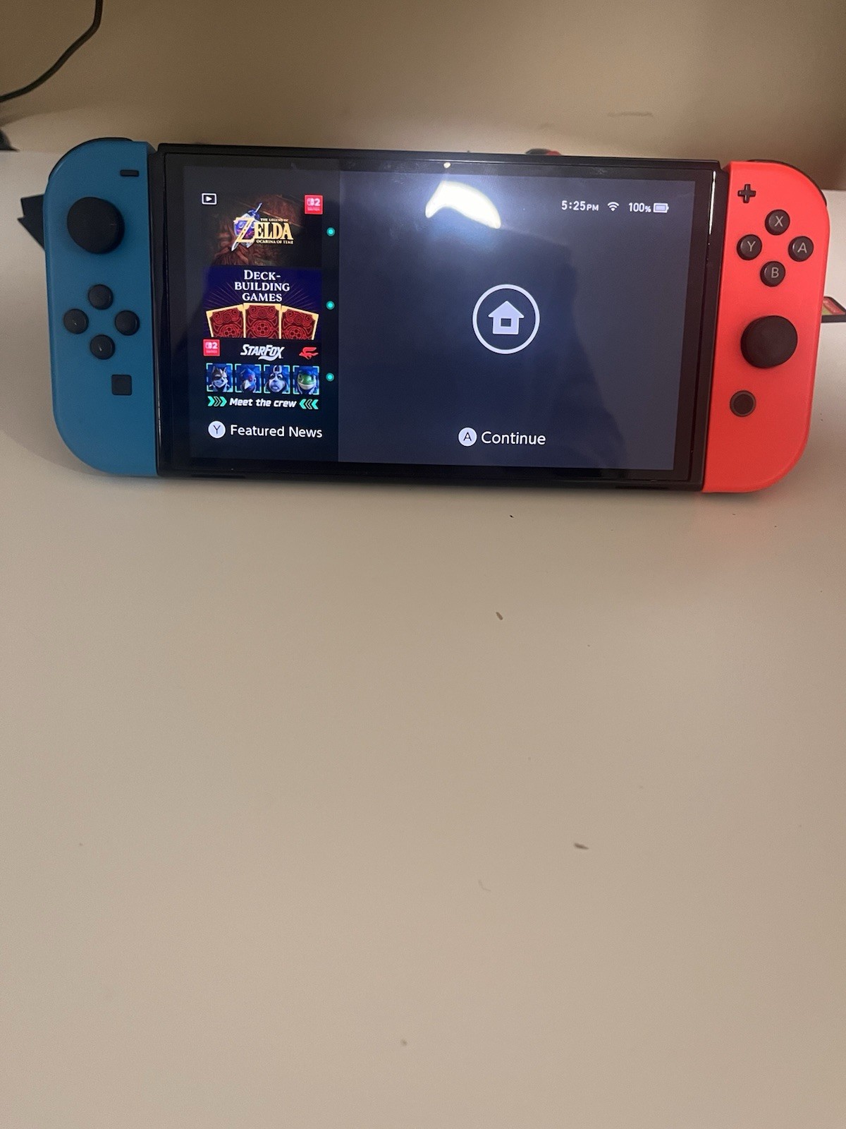 Nintendo Switch OLED Model 64GB Neon Blue & Red Console – Excellent Condition
