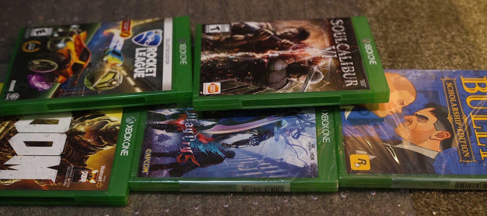 Original Xbox One Console And Games Bundle With 4TB Eternal hard drive