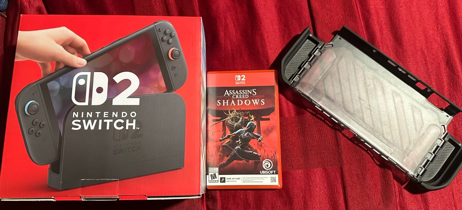 Like N ew Nintendo Switch 2 Console Game Bundle Assassin’sCreed & ProtectiveCase