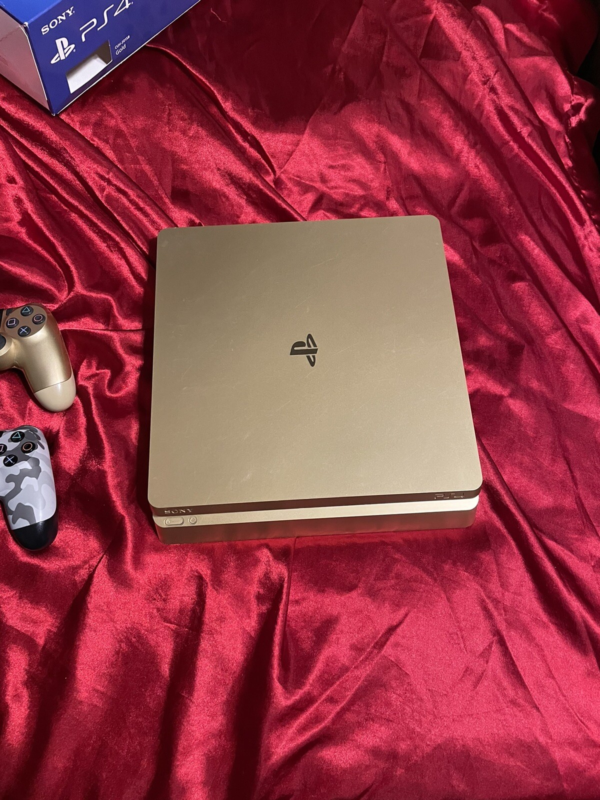 Sony 3002191 PlayStation 4 Slim Limited Edition 1TB Gaming Console – Gold
