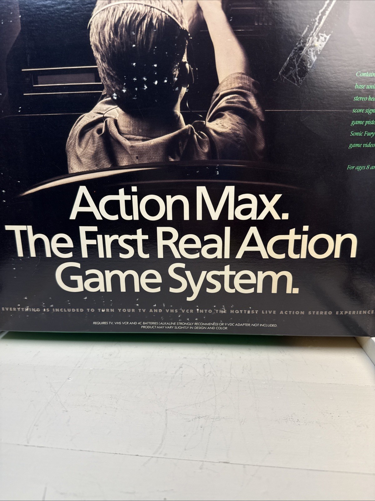 1987 ACTION MAX The First Real Action Game System W/ Sonic Fury Game Untested