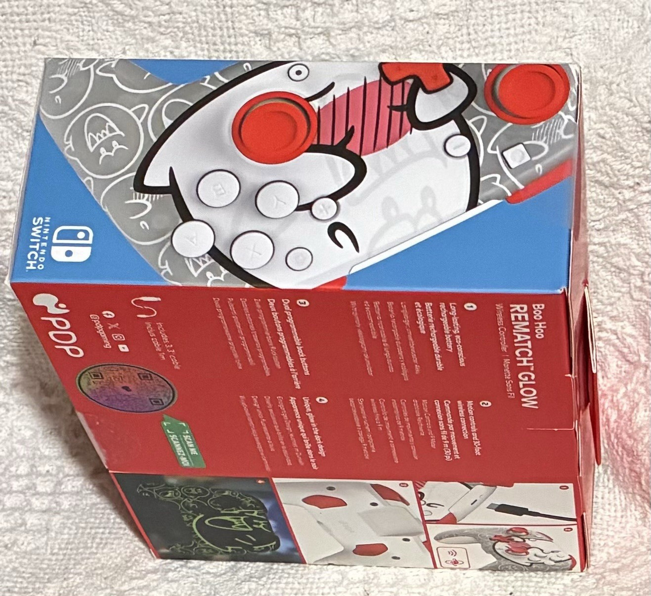PDP REMATCH GLOW Wireless Controller Nintendo Switch 2 Super Mario Boo Hoo New