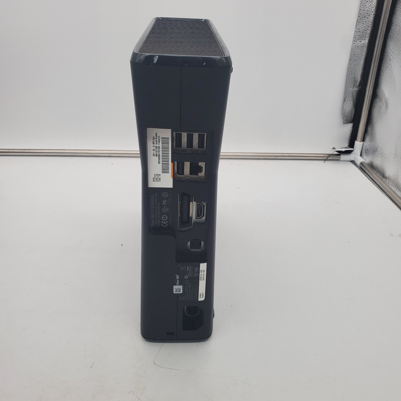 Microsoft Xbox 360 S Slim Black Console ONLY 4GB TESTED Works