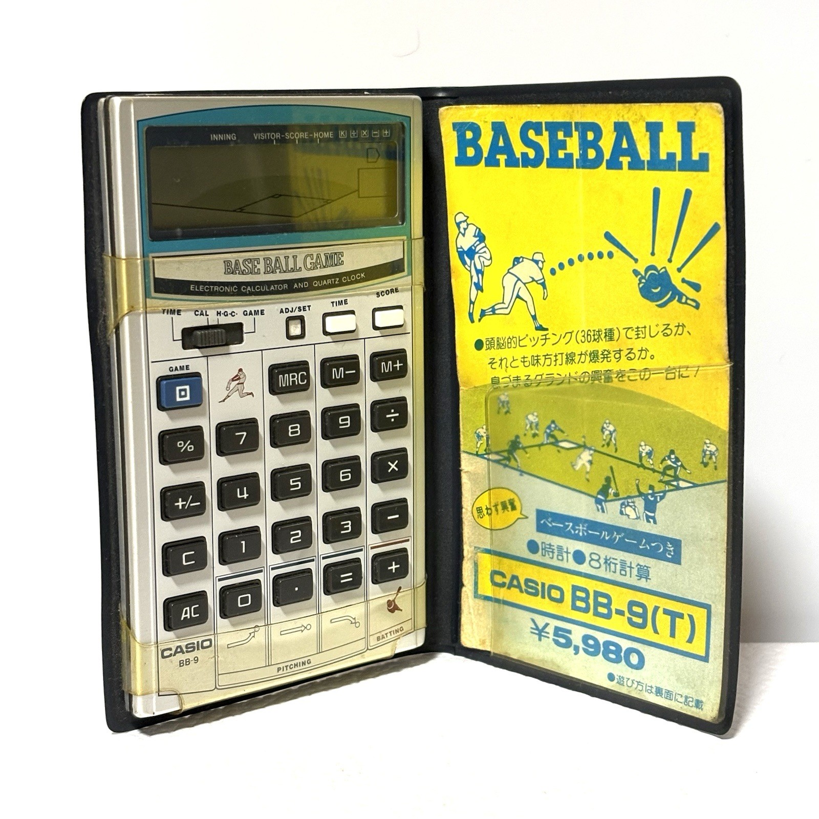 CASIO Baseball BB-9 Game Calculators 1983 Vintage Rare Item