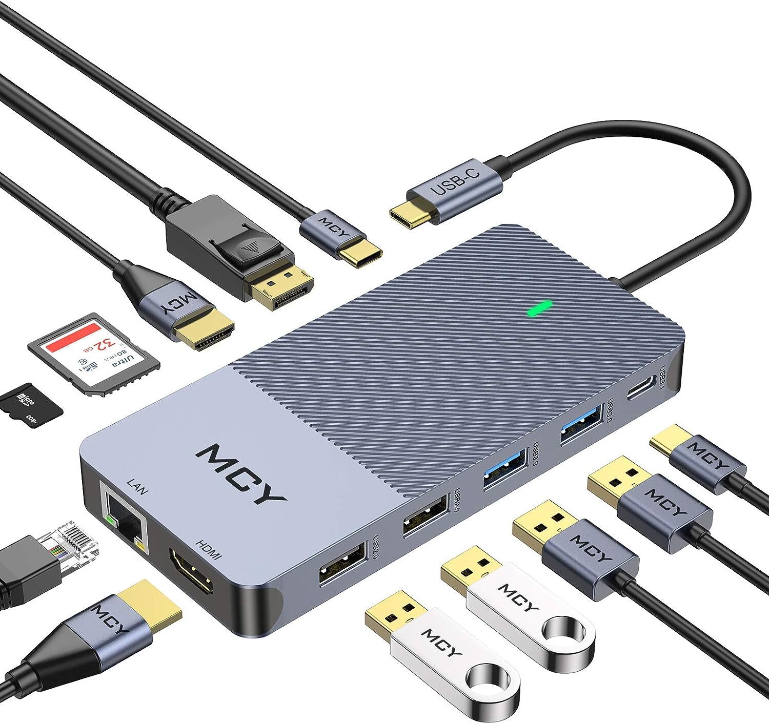 MCY USB-C 12 Ports Multifunctional Converter UCN3403