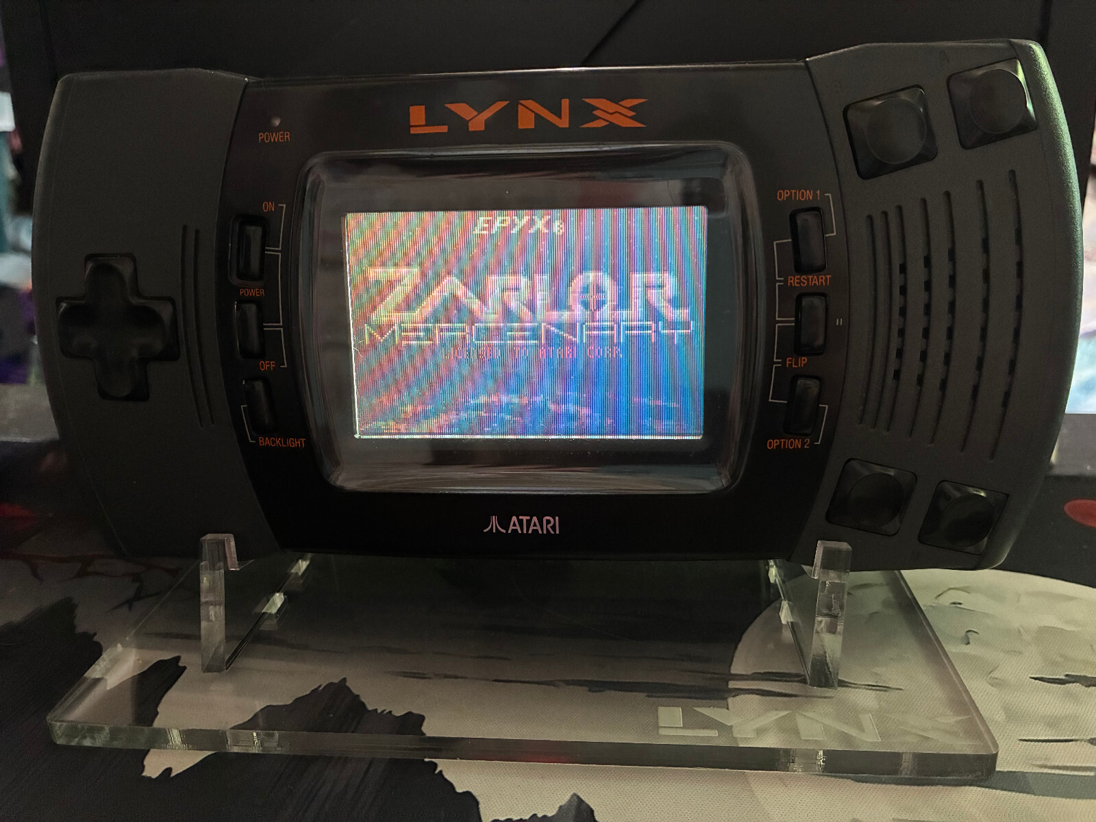 Atari Lynx II Handheld Console – Carrying Case, Acyrlic Stand, Zarlor Mercenary