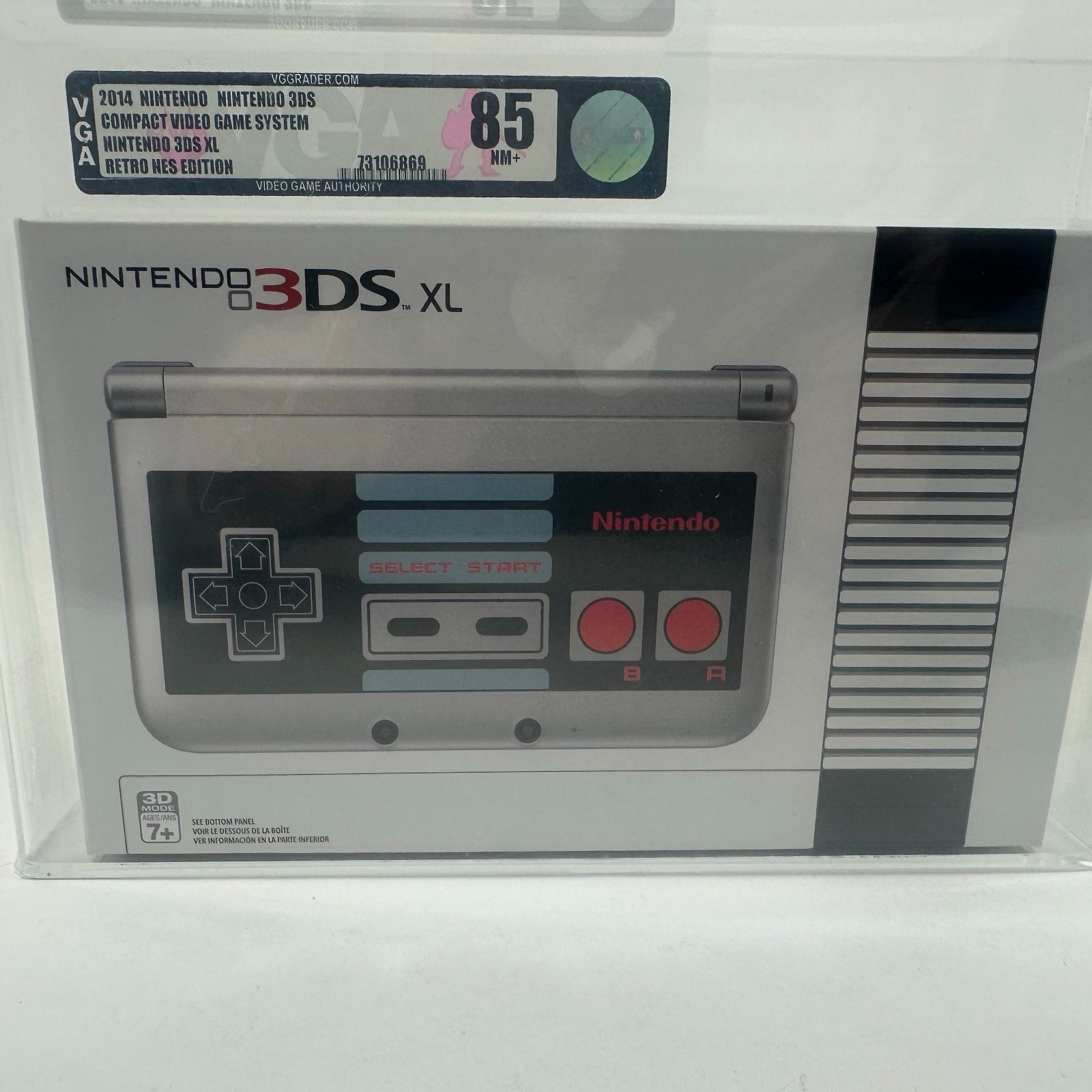 2014 Nintendo 3DS XL Compact Retro NES Edition New Sealed VGA Q85 NM+