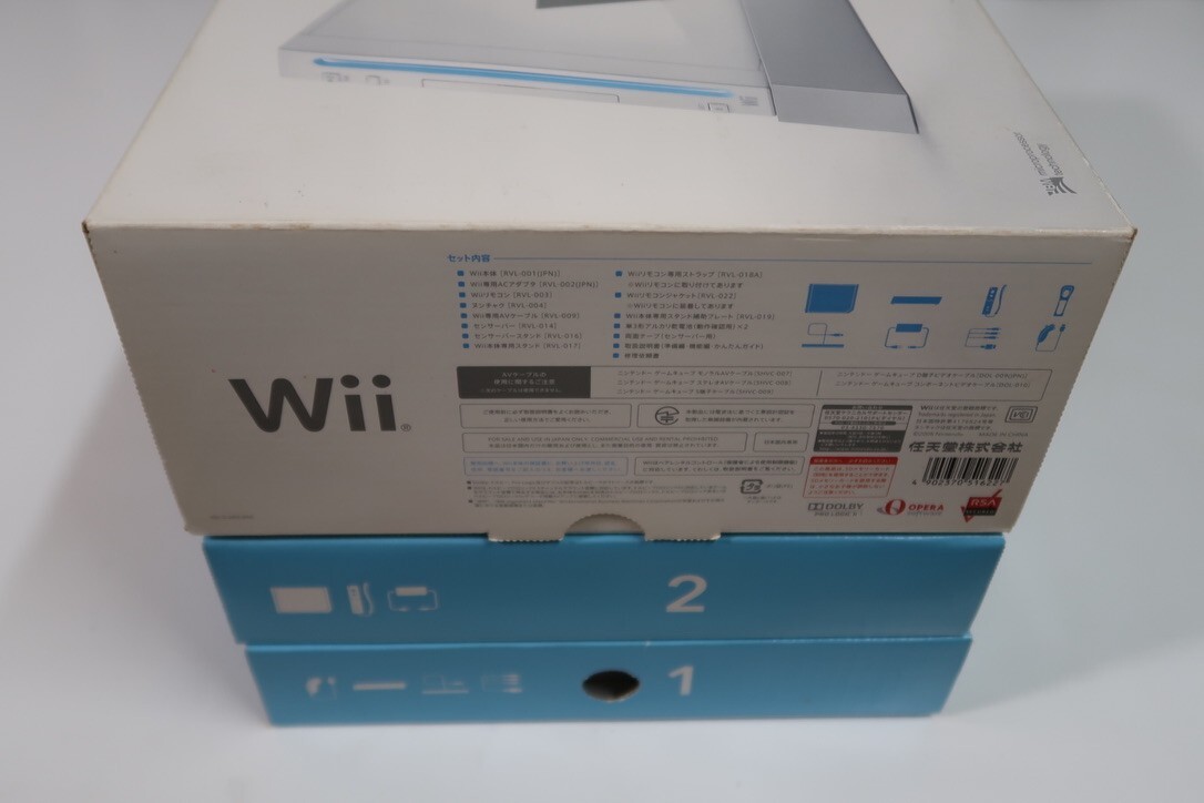 Nintendo Wii　White console SET & My first Wii　NTSC-J　Japanese　tested［A-2］