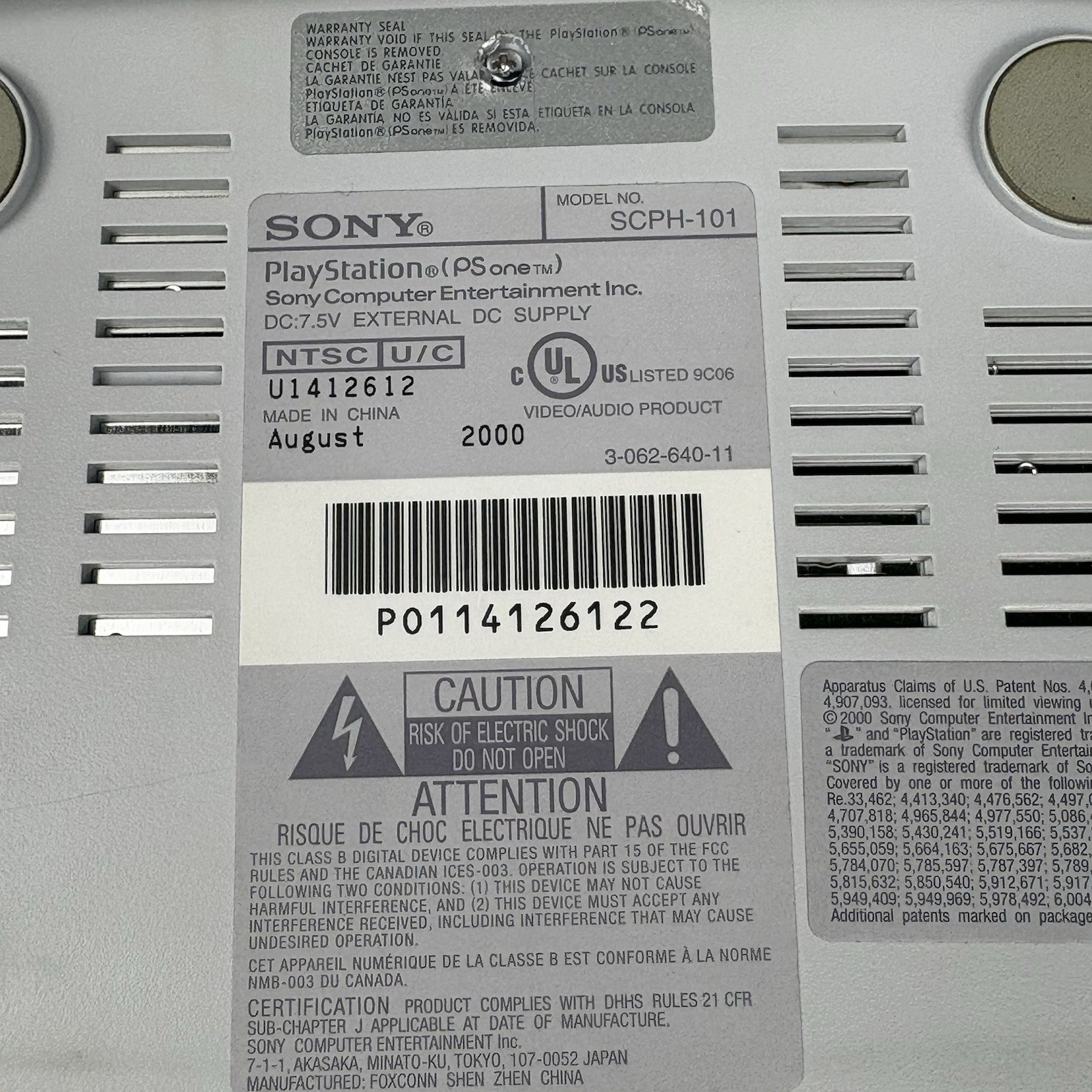 Sony PlayStation PSOne PS1 Slim Console SCPH-101 Accessories Games & Box TESTED!